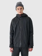 Kurtki i kamizelki sportowe męskie - 4F Kurtka trekkingowa membrana 20000/40000 męska - czarna XXL - miniaturka - grafika 1