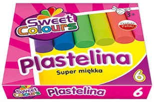 Koma-Plast Plastelina 6 kolorów fluorescencyjna PLAST - Masy plastyczne - miniaturka - grafika 2