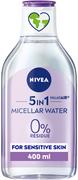 Toniki i hydrolaty do twarzy - NIVEA Cleansing Micellar Water Sensitive Skin 400 ml - miniaturka - grafika 1