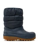 Buty dla chłopców - Crocs Śniegowce Crocs Classic Neo Puff Boot K 207684 Niebieski - miniaturka - grafika 1