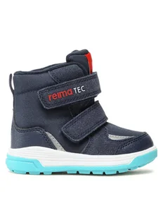 Reima Śniegowce Qing 5400026A Granatowy - Buty dla chłopców - miniaturka - grafika 1