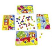 Układanki dla dzieci - Goki Gra rodzinna lub układanka kolorowe kostki 2 w 1 56705 - miniaturka - grafika 1
