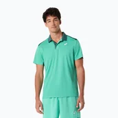 Koszulki sportowe męskie - Koszulka polo męska ASICS Court Polo aurora green - miniaturka - grafika 1