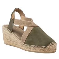 Espadryle damskie - Espadryle Toni Pons Tona Zielony - miniaturka - grafika 1