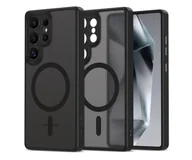 Etui i futerały do telefonów - Tech-Protect Magcam Magsafe do Samsung Galaxy S25 Ultra Matte Black - miniaturka - grafika 1