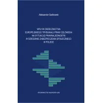 Wpływ orzecznictwa Europejskiego Trybunału Praw Człowieka na sytuację prawną jednostki Aleksander Gadkowski - Prawo - miniaturka - grafika 1