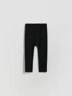 Spodenki dla niemowląt - Reserved - Bawełniane legginsy - czarny - miniaturka - grafika 1
