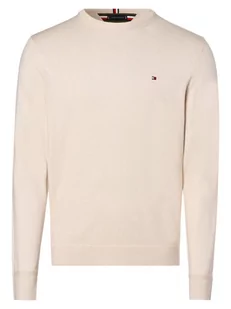 Tommy Hilfiger - Sweter męski z dodatkiem kaszmiru, biały - Swetry męskie - miniaturka - grafika 1