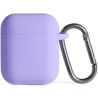 Akcesoria do słuchawek - Etui na słuchawki BELINE Silicone do Apple AirPods 1/2 Fioletowy - miniaturka - grafika 1