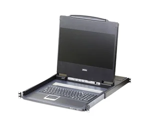 ATEN CL6700MW-ATA-2XK06ITG przełącznik KVM Możliwości montowania w stelażu Czarny - Przełączniki KVM - miniaturka - grafika 1