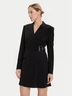 Sukienki - KARL LAGERFELD Sukienka koktajlowa A4W13023 Czarny Slim Fit - miniaturka - grafika 1
