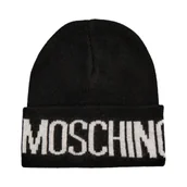Czapki damskie - Moschino Czapka | z dodatkiem wełny i kaszmiru - miniaturka - grafika 1