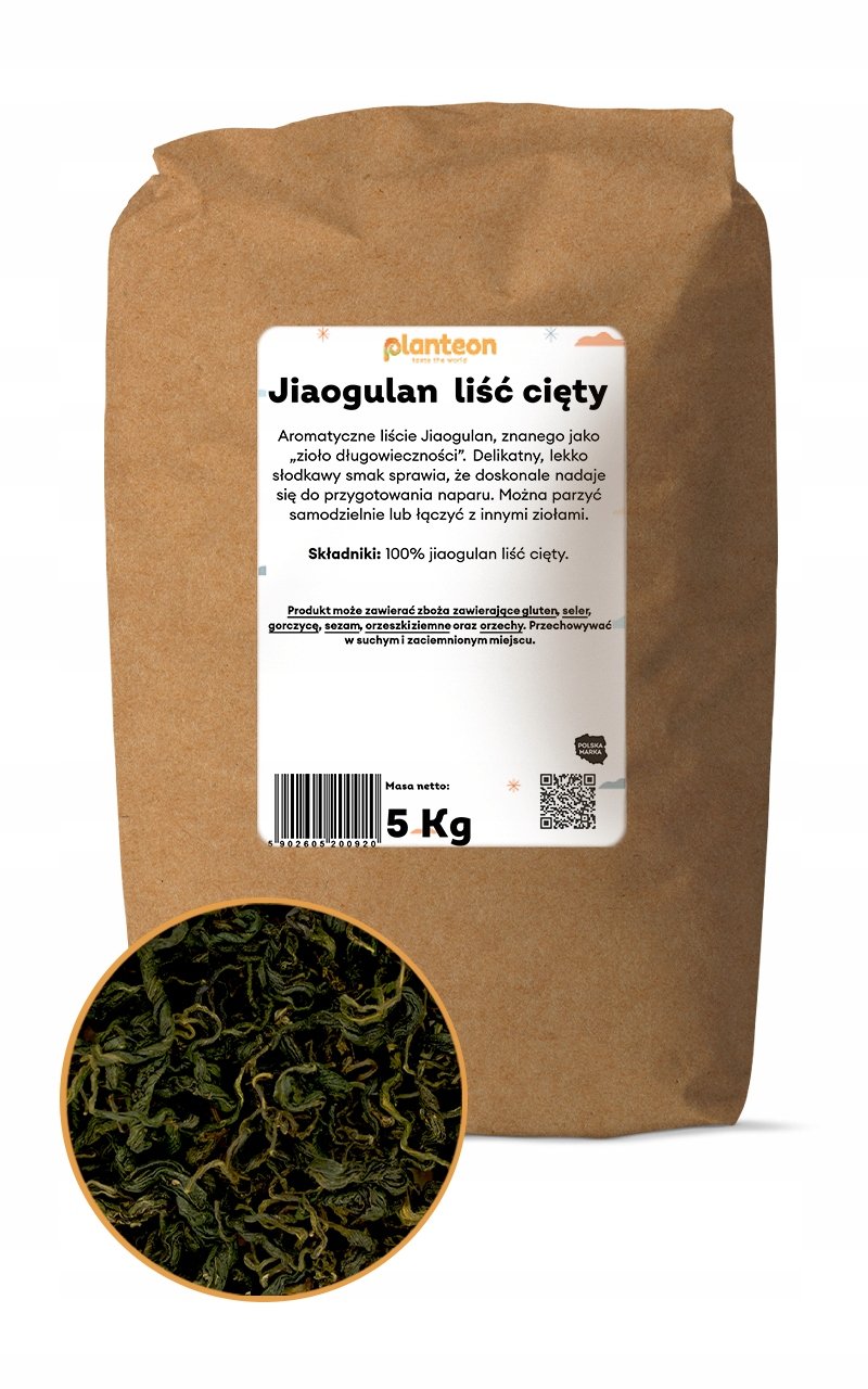 Jiaogulan liść cięty 5kg na napar herbata ziołowa bez chemii