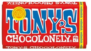 90g TONY'S Vollmilch czekolada pełnomleczna - Słodkie kremy i masła - miniaturka - grafika 1