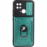 Etui i futerały do telefonów - Bizon Etui Case CamShield Card Slot Ring Xiaomi Redmi 10C zielone BCCSCSRR10CGN - miniaturka - grafika 1