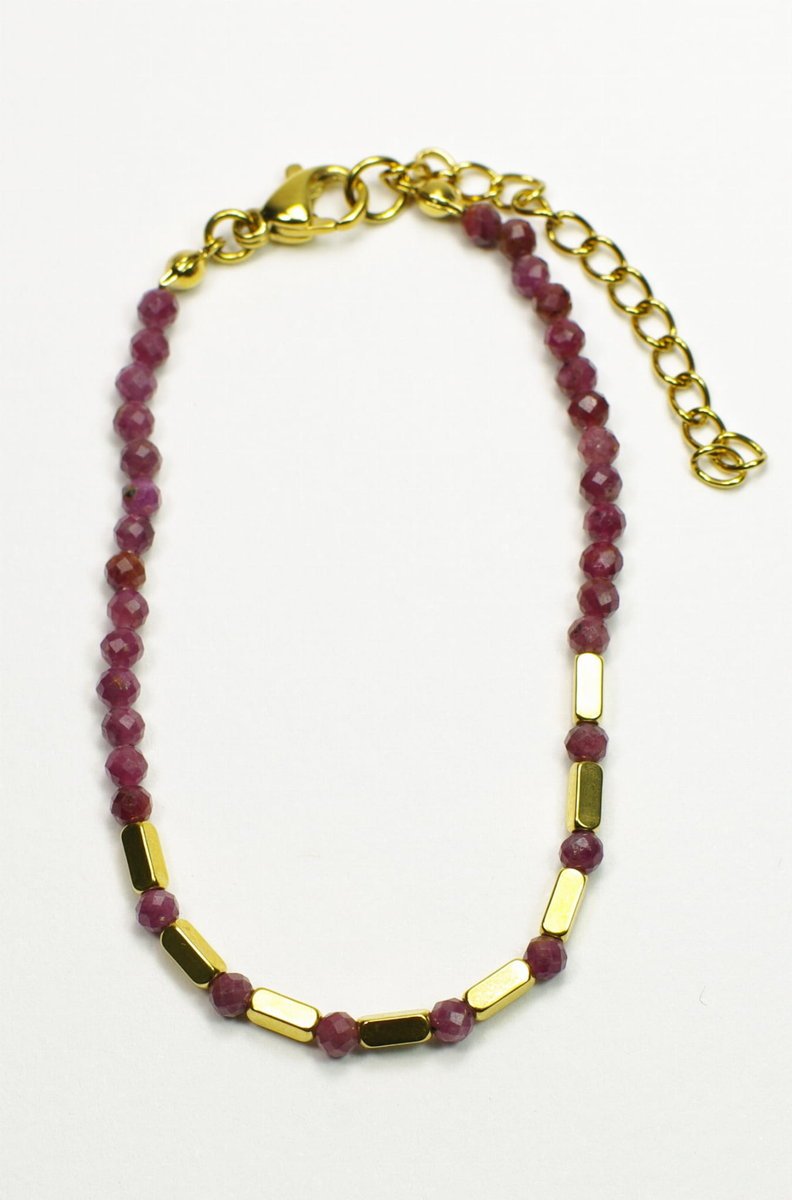 Bransoletka z granatu