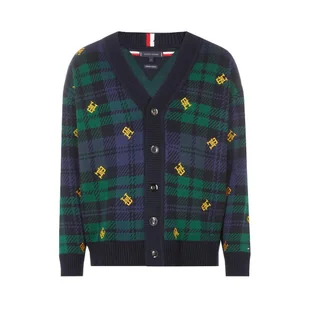 Sweter męski Tommy Hilfiger Black Watch Monogram Cardigan dzianinowy kardigan-M - Swetry męskie - miniaturka - grafika 1