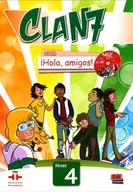 Książki do nauki języka hiszpańskiego - NOWELA Clan 7 con hola amigos 4 podręcznik - Nowela - miniaturka - grafika 1