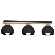 Lampy sufitowe - Decoland Żyrandol natynkowy DAMA 3xE27/60W/230V czarny - miniaturka - grafika 1
