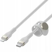 Kable USB - Belkin Kabel USB Typ-C Lightning Braided Silicone 3m Biały CAA011BT3MWH - miniaturka - grafika 1