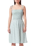 Sukienki - ONLY Damska sukienka Onlzally Life Singlet Noos Ptm Dress, Chinois Green/Aop:white Leafs, L - miniaturka - grafika 1