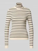 Swetry damskie - Golf o kroju slim fit z mieszanki wiskozy model ‘KAROL’ - miniaturka - grafika 1