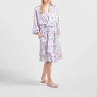 Szlafroki damskie - szlafrok z bawełny satynowej Fiorre - miniaturka - grafika 1