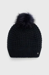 Helly Hansen Czapka kolor granatowy z grubej dzianiny - Czapki damskie - miniaturka - grafika 1