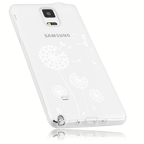 mumbi Etui kompatybilne z Samsung Galaxy Note 4 etui na telefon komórkowy z motywem dmuchawca, przezroczyste