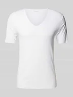 Piżamy męskie - T-shirt z dekoltem w serek - miniaturka - grafika 1