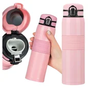 Kubki termiczne - Turystyczny kubek termiczny Termos na herbatę kawę do samochodu 500 ml - miniaturka - grafika 1