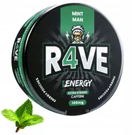Gumy do żucia, lizaki, dropsy - MINT MAN/MIĘTA Woreczki Energetyczne R4VE Snusy z Kofeina 100mg - miniaturka - grafika 1