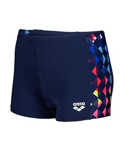 ARENA Boy's Carnival Swim Short Trunks, Navy-Navy Multi, 12-13, Navy-navy Multi - Kąpielówki dla chłopców - miniaturka - grafika 1