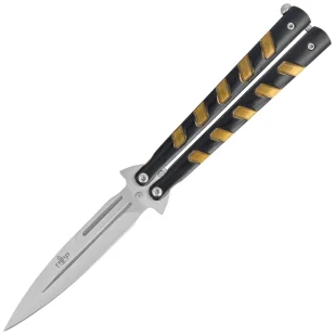 Nóż motylkowy Third Decor Habitat Balisong Black/Bronze Stainless Steel, Satin 420 (16100Y) - Noże - miniaturka - grafika 1