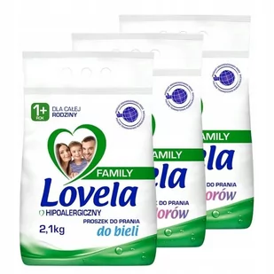 Lovela Family proszek zestaw 3x 2,1kg 84 prania - Środki do prania - miniaturka - grafika 1