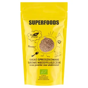 Bio Planet Kakao sproszkowane surowe nieodtłuszczone BIO 200g - Kakao i czekolada - miniaturka - grafika 1