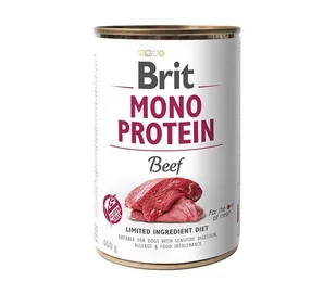 Brit MONO PROTEIN BEEF 400g - Mokra karma dla psów - miniaturka - grafika 1