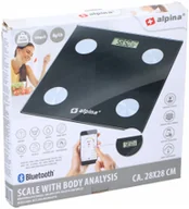 Wagi łazienkowe - Waga z analizatorem składu ciała Bluetooth Alpina - miniaturka - grafika 1