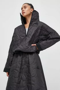 Kurtki damskie - adidas kurtka damska kolor czarny przejściowa oversize - grafika 1