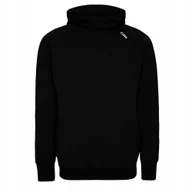 Bluzy męskie - Bluza męska bawełniana czarna cienka kaptur kieszenie Simply Hood Cuna L - miniaturka - grafika 1