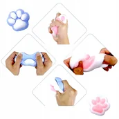 Zabawki sensoryczne - GNIOTEK KOCIA ŁAPKA SQUISHY 25 SZT ZABAWKA SENSORYCZNA ANTYSTRESOWA ZESTAW - miniaturka - grafika 1
