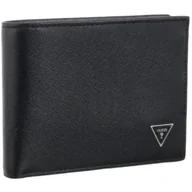 Portfele - Portfel Boston Bifold S SMNEBR LEA20 BLA (GU817-a) Guess - miniaturka - grafika 1
