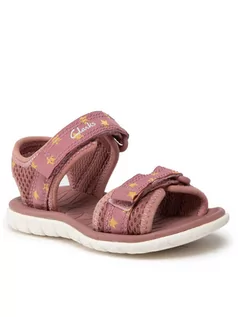 Buty dla dziewczynek - Clarks Sandały SurfingTide T. 26164807 Różowy - grafika 1
