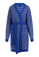 Swetry damskie - IDONY Kardigan damski 11025234-ID02, ciemnoniebieski, XL/XXL, granatowy, XL-XXL - miniaturka - grafika 1