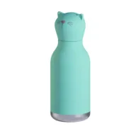 Bidony dla dzieci - Asobu Bestie Kot Butelka termiczna ze słomką 460 ml - miniaturka - grafika 1
