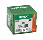 Wkręty - Wkręty do drewna SPAX3,5x45mm torx,niepełny gwint,łeb stożkowy,czarne200szt - miniaturka - grafika 1