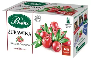 Bifix Herbata ekspresowa żurawina 25t - Herbata - miniaturka - grafika 1