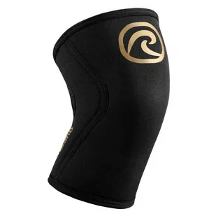 Stabilizator Kolana Rx 105337-01 Rehband 5 mm CHAMPIONS EDITION (Gold Black) - Ściągacze i opaski sportowe - miniaturka - grafika 1