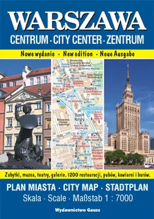 Warszawa Centrum. Plan miasta 1:7000 - Atlasy i mapy - miniaturka - grafika 1