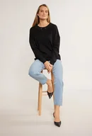 Swetry damskie - Sweter damski z wiązaniem - Monnari - miniaturka - grafika 1